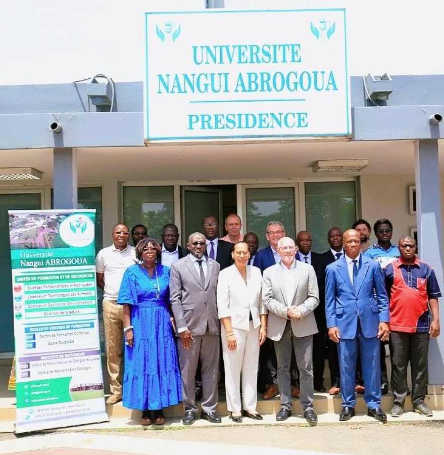 RENFORCEMENT DE LA COOPERATION INTERUNIVERSITAIRE : L’UNIVERSITE DE MONTPELLIER ET LE CENTRE ICIREWARD UNESCO EN VISITE A L’UNIVERSITE NANGUI ABROGOUA